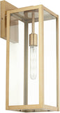 Titan 20 1/4" Soft Gold Clear Glass Modern Outdoor Wall Lantern