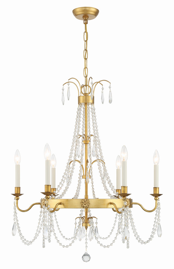 Maizey 6 Light Antique Gold Chandelier - C193-MAI-18606-GA