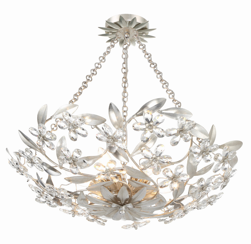 Marselle 6 Light Antique Silver Semi Flush Mount - C193-MSL-306-SA_CEILING