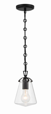 Voss 1 Light Matte Black Mini Pendant - C193-VSS-7002-MK