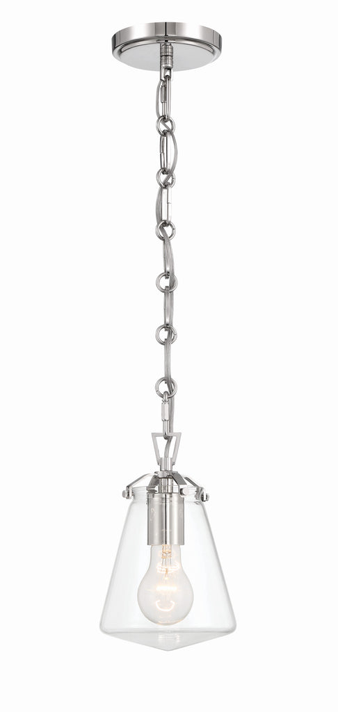 Voss 1 Light Polished Nickel Mini Pendant - C193-VSS-7002-PN