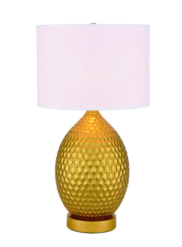 ZC121-TL3021G - Regency Decor: Miel 1 light Gold Table Lamp