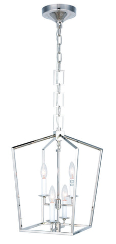 ZC121-1512D17PN - Urban Classic: Denmark 4 light Polished Nickel Pendant