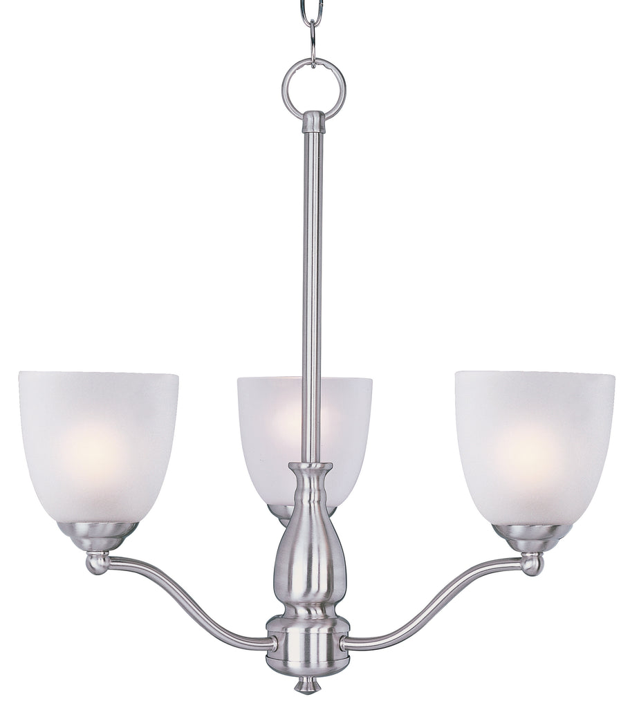 Stefan 3-Light Chandelier Satin Nickel - C157-10064FTSN