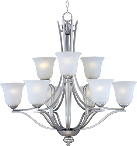 Madera 9-Light Chandelier Satin Silver - C157-10177ICSS