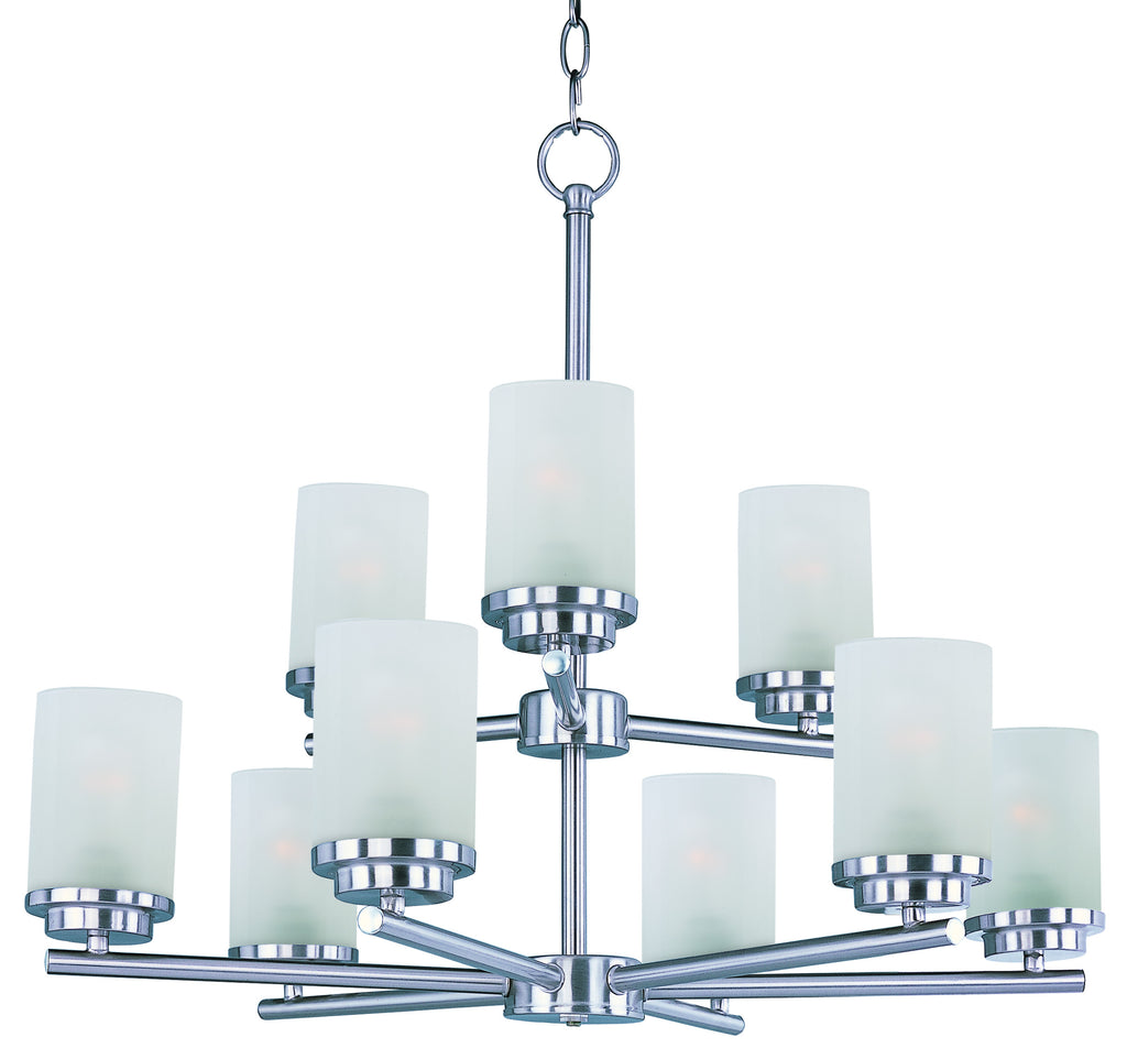 Corona 9-Light Chandelier Satin Nickel - C157-10206FTSN