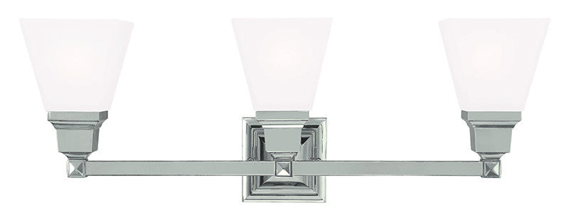 Livex Mission 3 Light Polished Nickel Bath Light - C185-1033-35