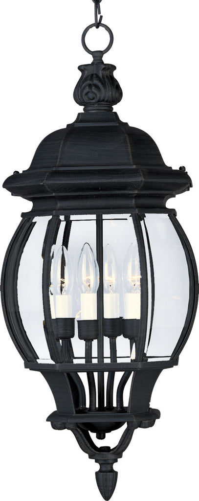 Crown Hill 4-Light Outdoor Hanging Lantern Black - C157-1039BK