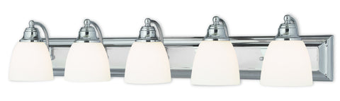 Livex Springfield 5 Light Polished Chrome Bath Light - C185-10505-05