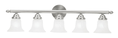 Livex Neptune 5 Light Brushed Nickel Bath Light - C185-1065-91