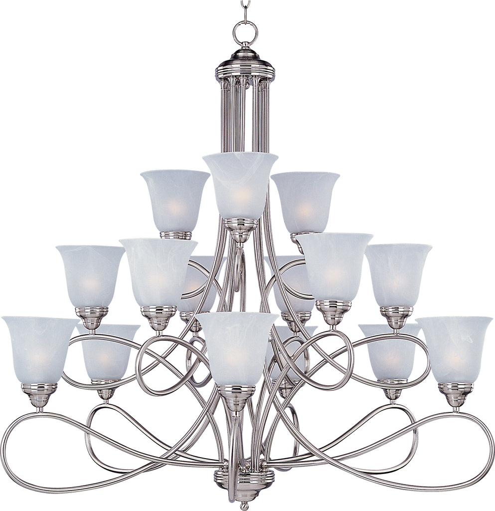 Nova 15-Light Chandelier Satin Nickel - C157-11045MRSN