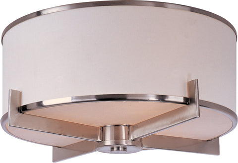 Nexus 3-Light Flush Mount Satin Nickel - C157-12050WTSN