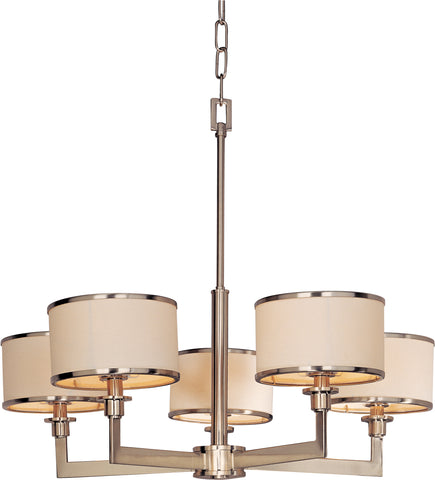 Nexus 5-Light Chandelier Satin Nickel - C157-12055WTSN