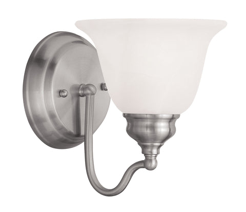 Livex Essex 1 Light Brushed Nickel Bath Light - C185-1351-91