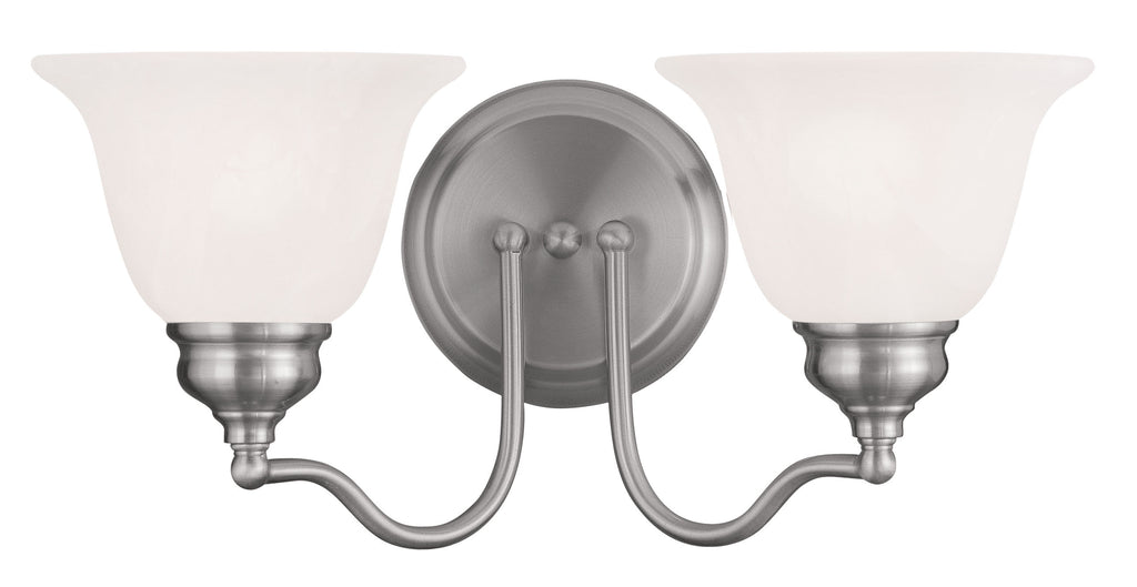 Livex Essex 2 Light Brushed Nickel Bath Light - C185-1352-91