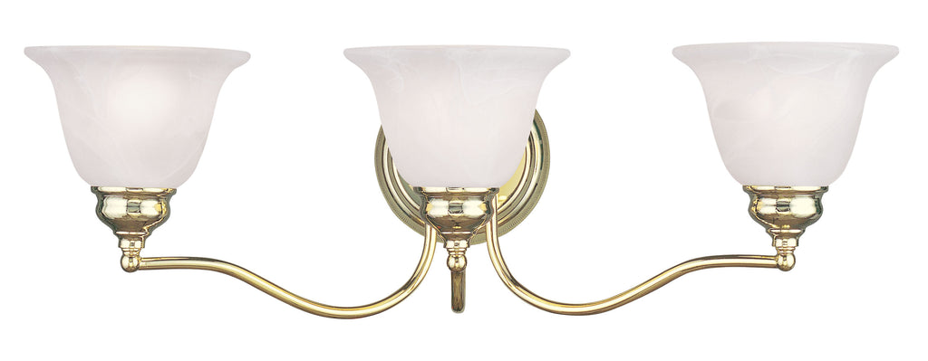 Livex Essex 3 Light Polished Brass Bath Light - C185-1353-02