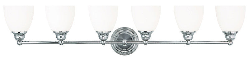 Livex Somerville 6 Light Polished Chrome Bath Light - C185-13666-05