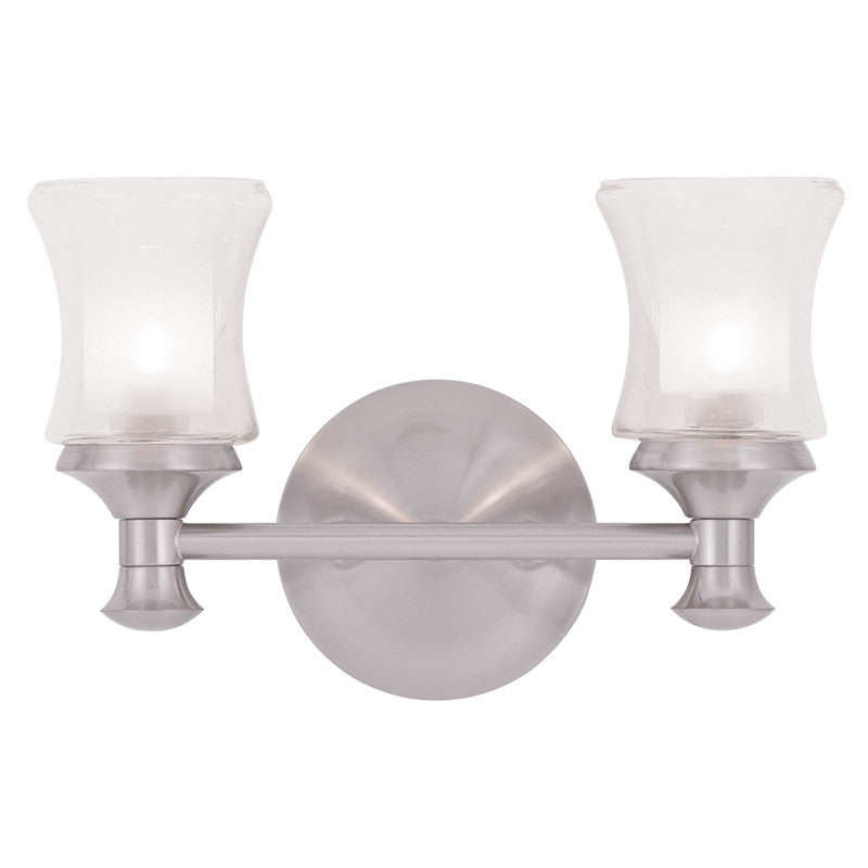 Livex Randolph 2 Light Brushed Nickel Bath Light - C185-1462-91