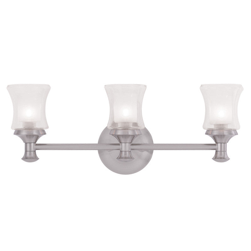 Livex Randolph 3 Light Brushed Nickel Bath Light - C185-1463-91