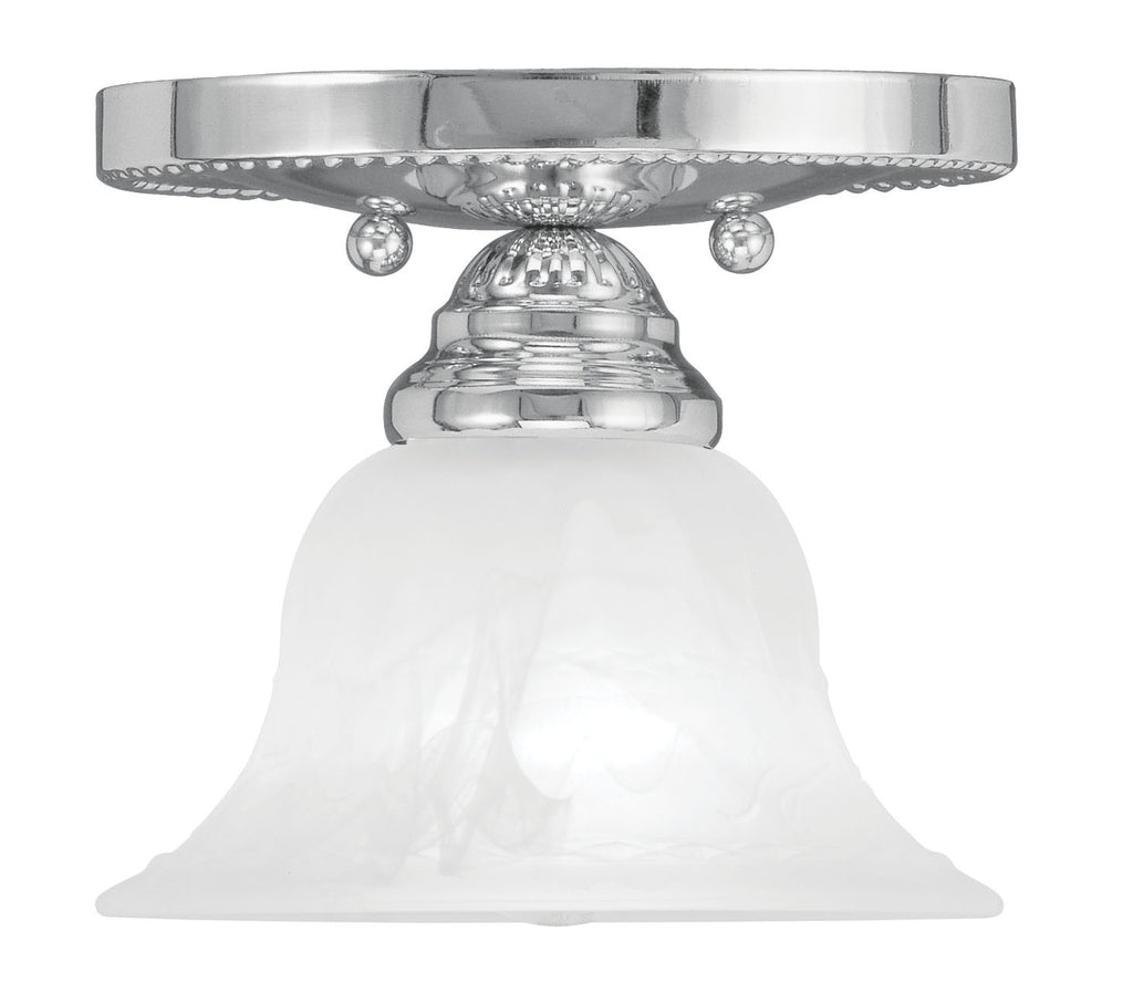 Livex Edgemont 1 Light Polished Chrome Ceiling Mount - C185-1530-05