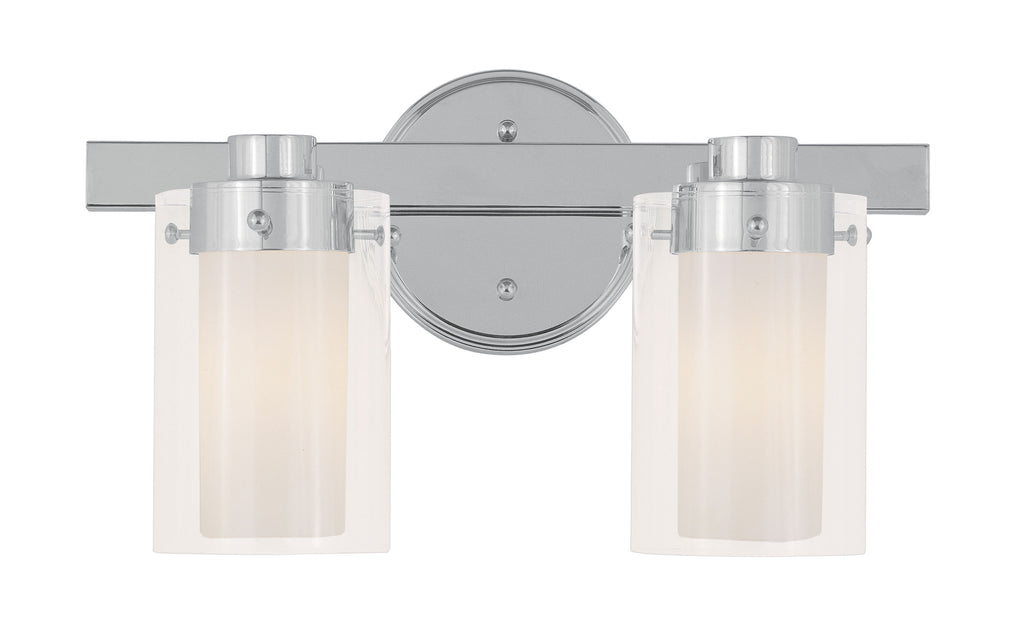 Livex Manhattan 2 Light Polished Chrome Bath Light - C185-1542-05