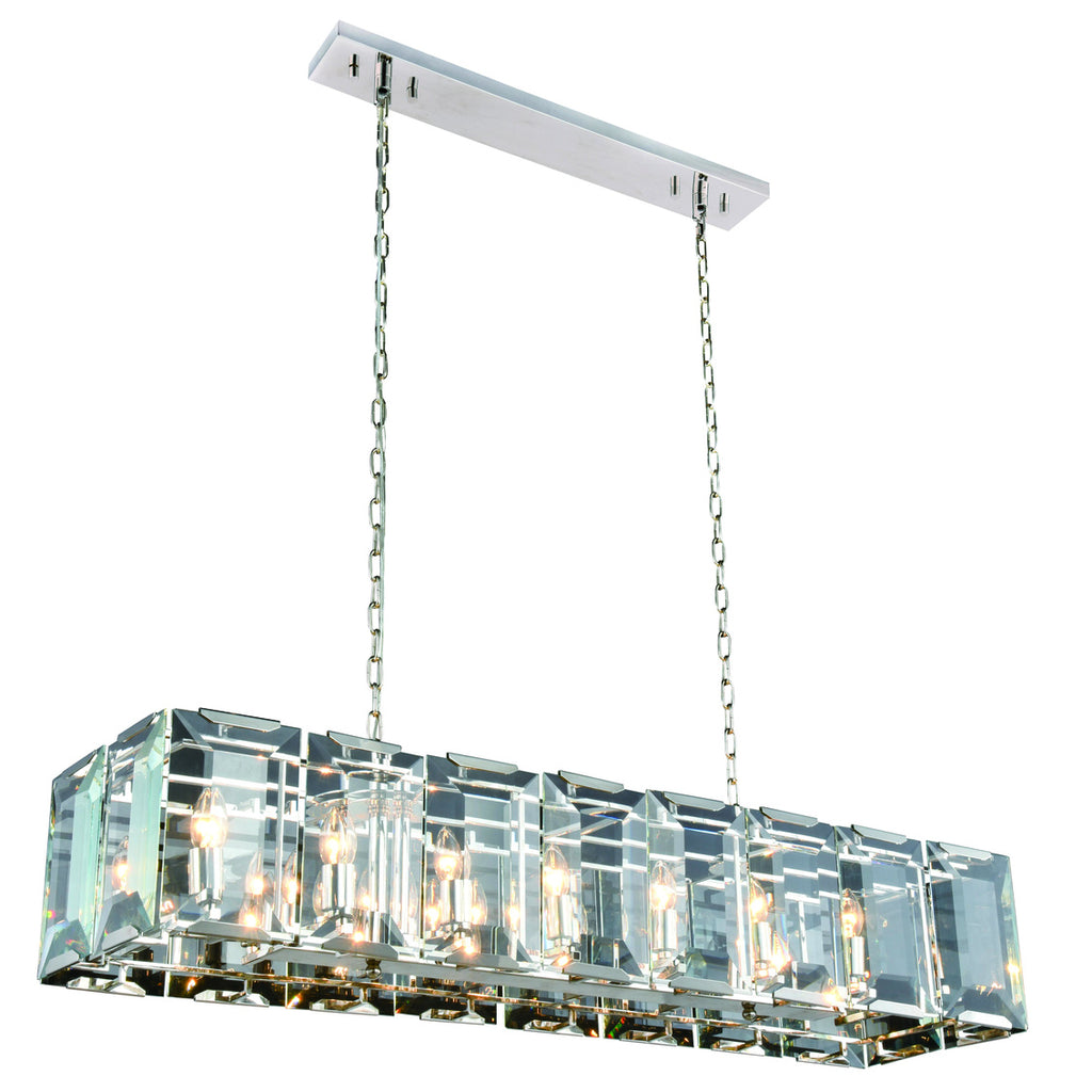 ZC121-1212D53PN - Urban Classic: Monaco 16 light Polished Nickel Chandelier Clear Glass Crystal