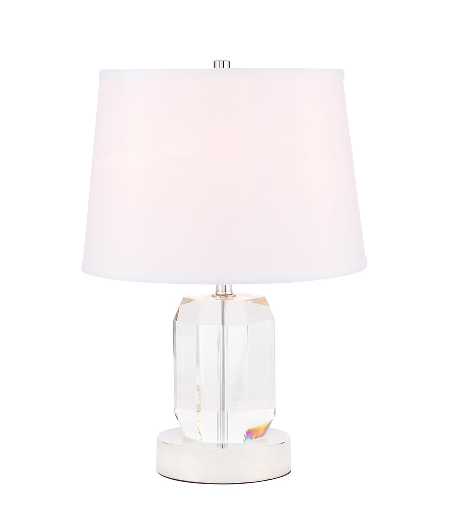 ZC121-TL3047PN - Regency Decor: Wendolyn 1 light Polished Nickel Table Lamp