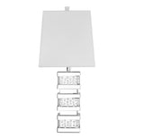 ZC121-ML9312 - Regency Decor: Sparkle Collection 1-Light Silver Finish Table Lamp