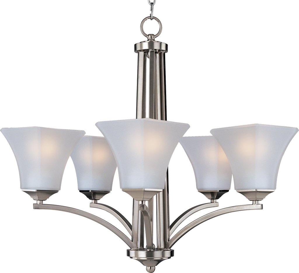 Aurora 5-Light Chandelier Satin Nickel - C157-20095FTSN