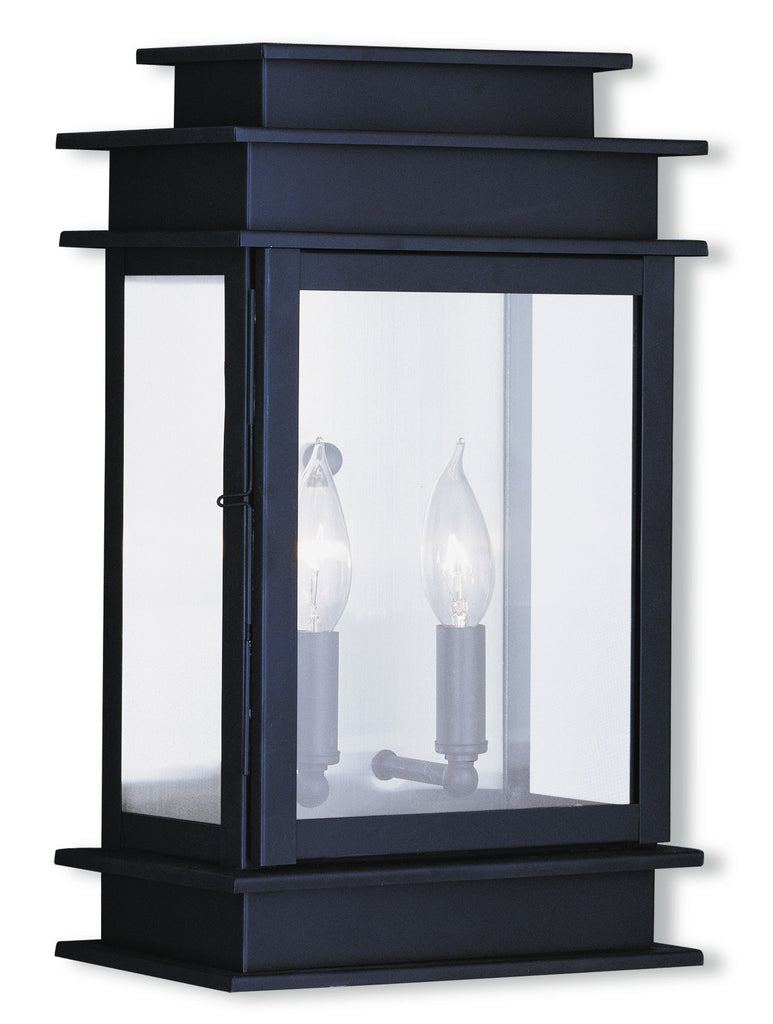 Livex Princeton 2 Light Bronze Outdoor Wall Lantern - C185-2016-07