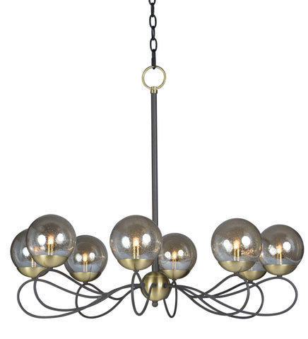 Reverb 8-Light Pendant Textured Bronze / Satin Brass - C157-20465TBGTBZSBR