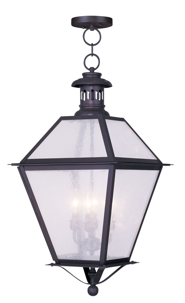 Livex Waldwick 4 Light Bronze Outdoor Chain Lantern  - C185-2055-07