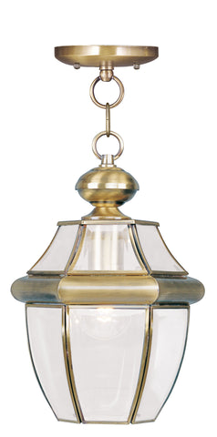 Livex Monterey 1 Light AB Outdoor Chain Lantern  - C185-2152-01