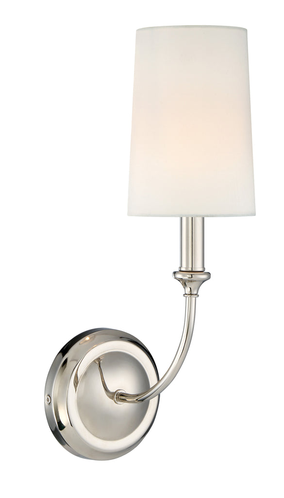 1 Light Polished Nickel Modern Sconce - C193-2241-PN