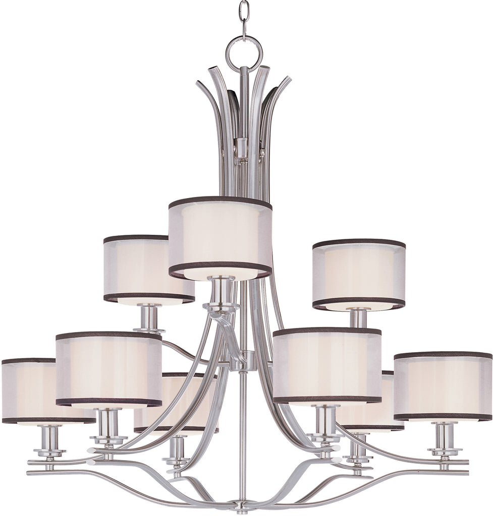 Orion 9-Light Chandelier Satin Nickel - C157-23036SWSN