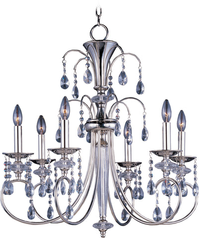 Montgomery 6-Light Chandelier Polished Nickel - C157-24306CLPN