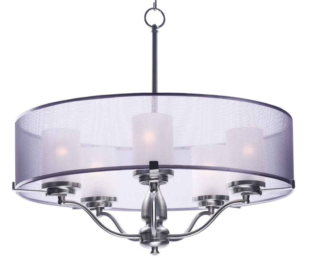 Lucid 5-Light Pendant Satin Nickel - C157-24555SSSN