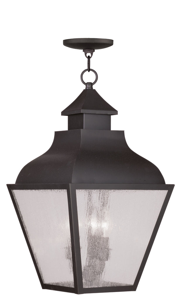 Livex Vernon 3 Light Bronze Outdoor Chain Lantern  - C185-2456-07