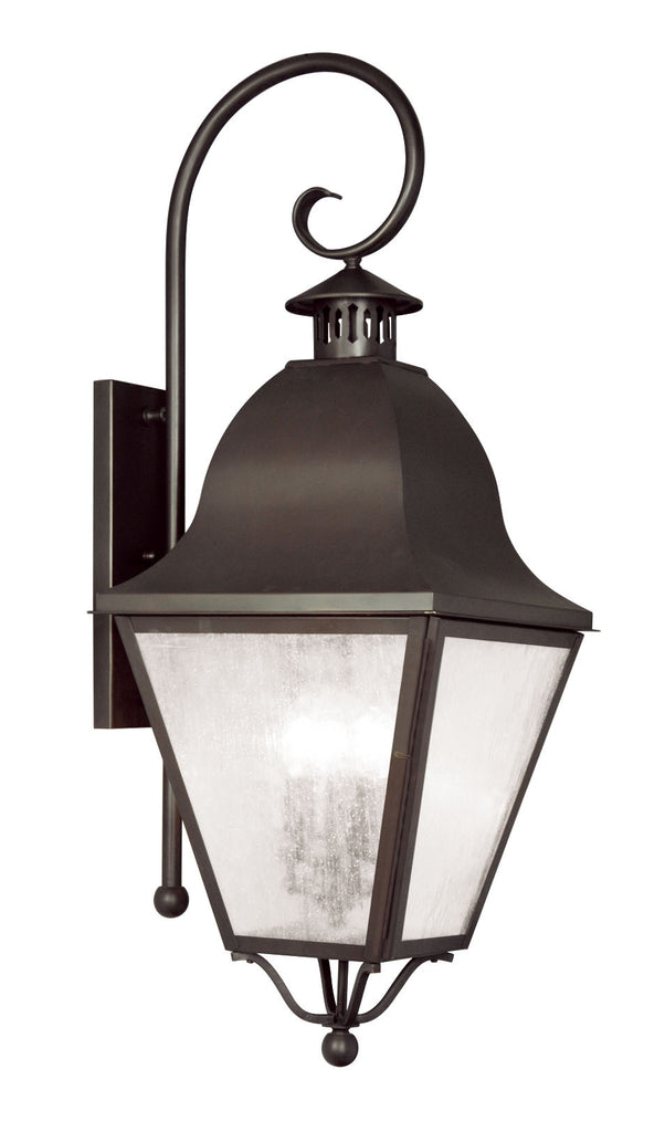 Livex Amwell 4 Light Bronze Outdoor Wall Lantern - C185-2558-07