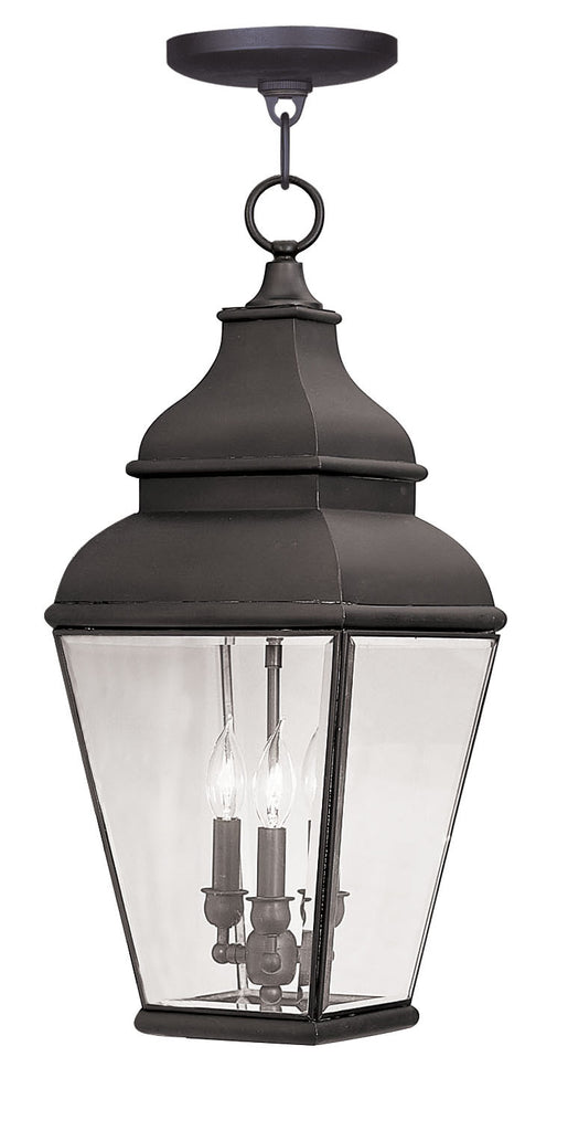 Livex Exeter 3 Light Bronze Outdoor Chain Lantern  - C185-2597-07