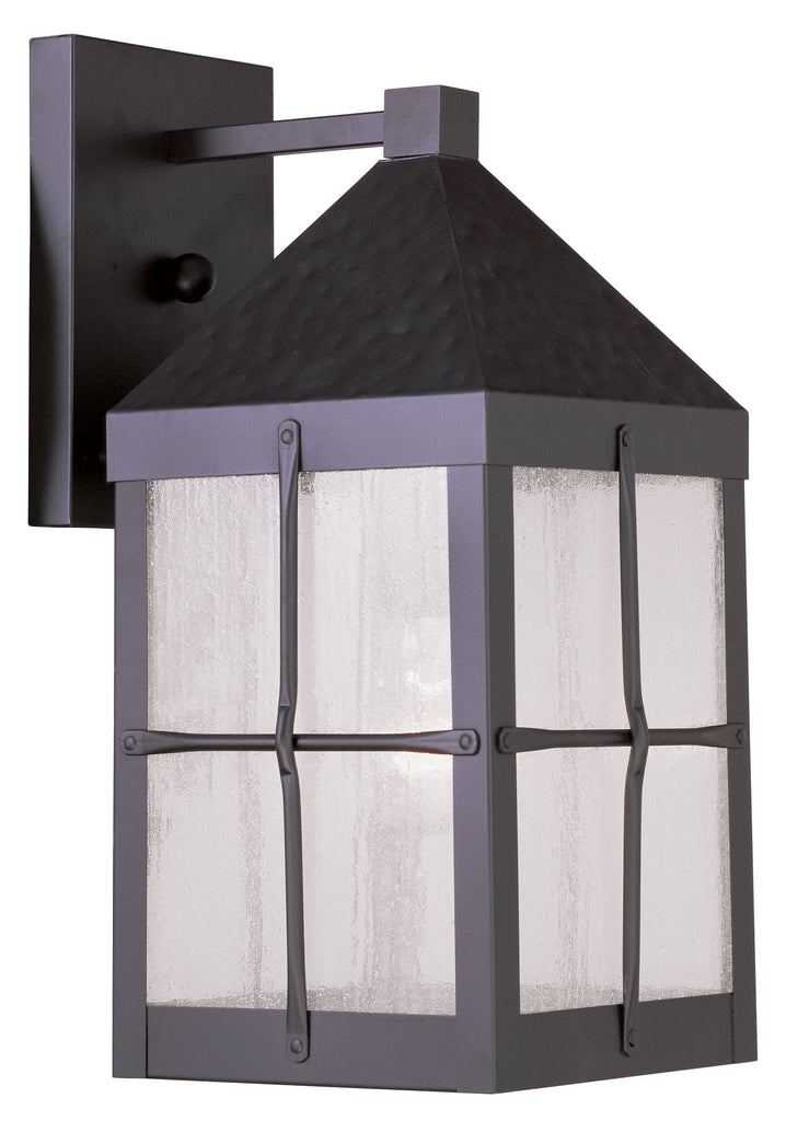 Livex Brighton 1 Light Hammered BZ Outdoor Wall Lantern - C185-2681-07