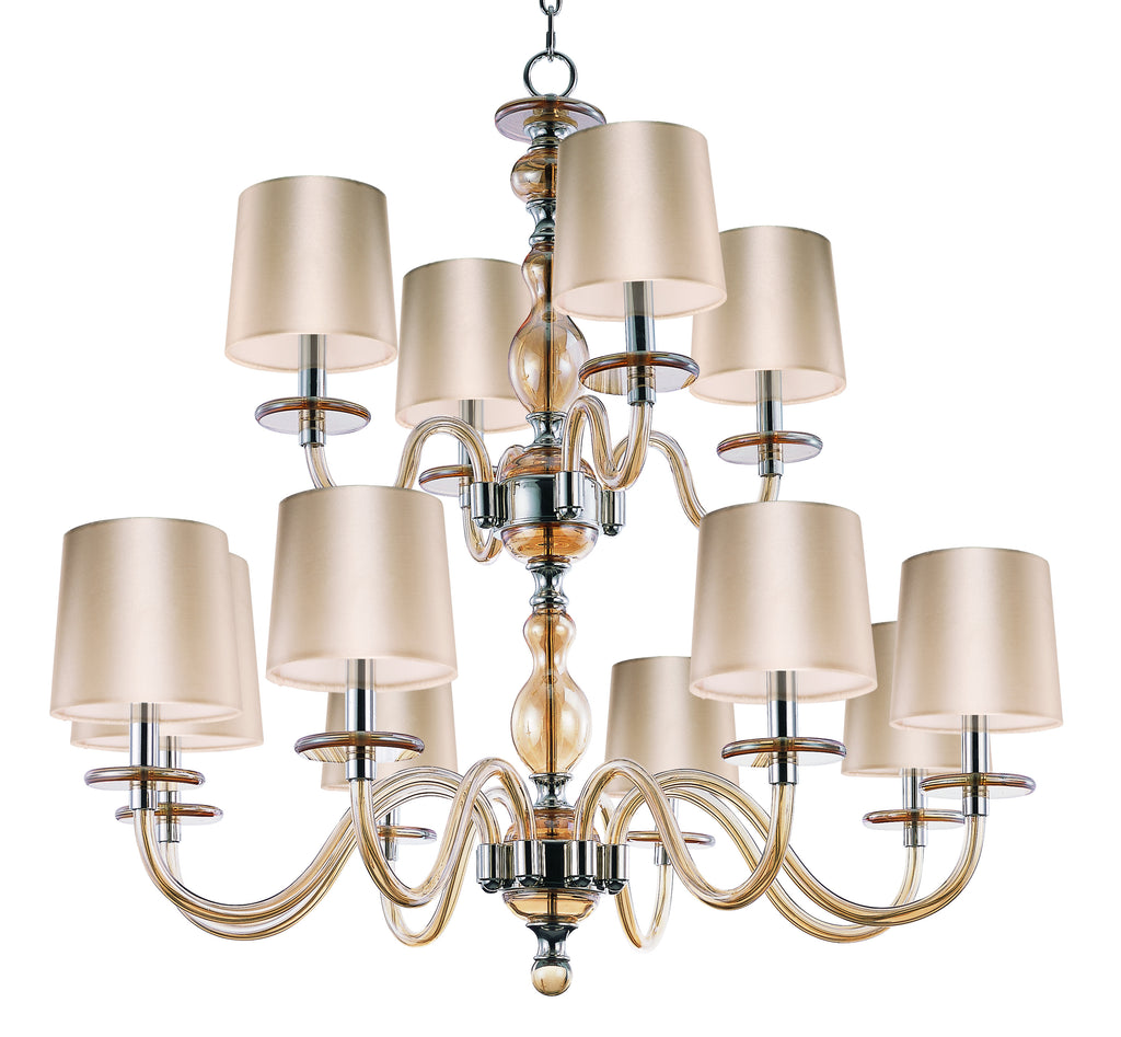 Venezia 12-Light Chandelier Polished Nickel - C157-27548CGPN