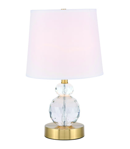 ZC121-TL3031BR - Regency Decor: Maribelle 1 light Brass Table Lamp