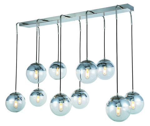 ZC121-1142G52PN - Urban Classic: Beckett 10 light Polished Nickel Chandelier