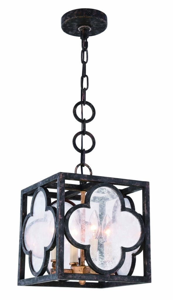 ZC121-1526D10ACAG - Urban Classic: Trinity 4 light Aged Copper Pendant