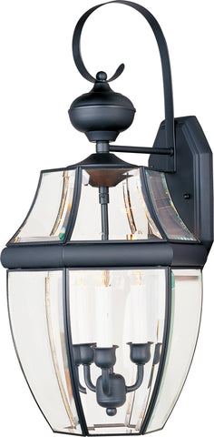 South Park 3-Light Outdoor Wall Lantern Black - C157-4192CLBK