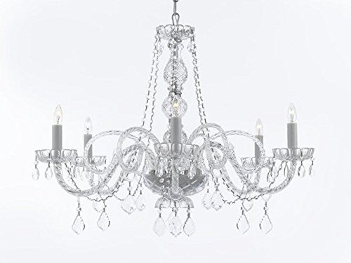 Crystal Chandelier Lighting H27" X W32" - G46-B67/385/6