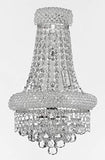 Set of 3-1 French Empire Crystal Chandelier Chandeliers H50" X W30" and 2 Empire Empress Crystal(tm) Wall Sconce Lighting W 12" H 17" - 1EA-CS/541/24+2EA-C121-1800W12SC A500-