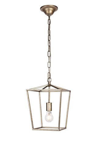 ZC121-LD6008D9S - Living District: Maddox Collection Pendant D9.75 H14.5 Lt:1 Vintage Sliver Finish