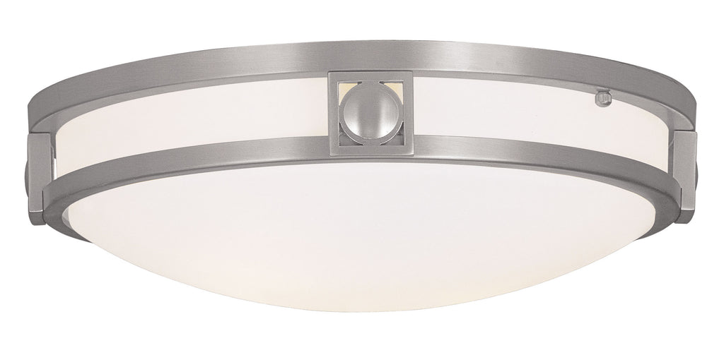 Livex Titania 2 Light Brushed Nickel Ceiling Mount - C185-4487-91